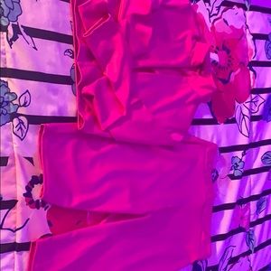 TWO PIECE HOT PINK FASHION NOVA SET